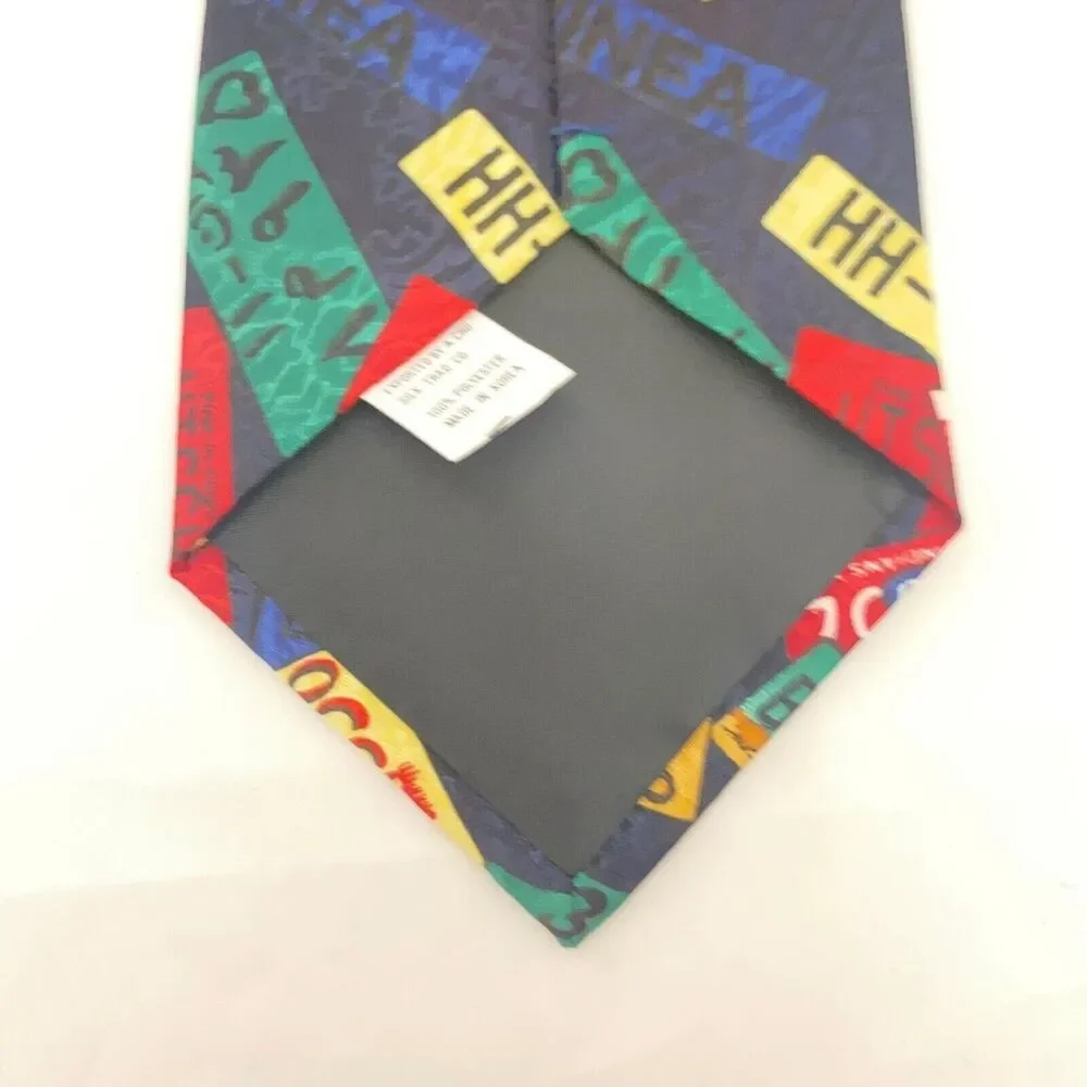 #5597 Soleil Mens License Plate Novelty Necktie, Tie 55X4
